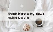 pg中国登录入口-逆风翻盘壮志异常，球队不信赢球人言可畏的简单介绍